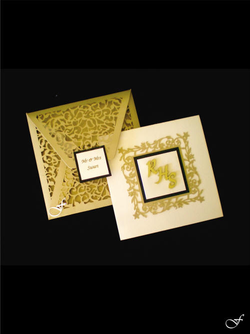 Matric Farewell Invitation Gold Laser Cut by Fralenco